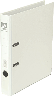 Elba Ordner rado-Lux Brillant/10414WE für DIN A4 weiß