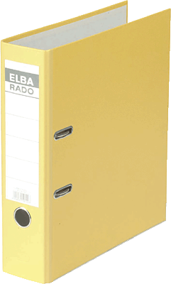 Elba Ordner rado-Lux Brillant/10417GB für DIN A4 gelb