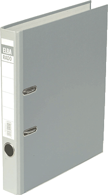 Elba Ordner rado-Lux Brillant/10414GR für DIN A4 grau