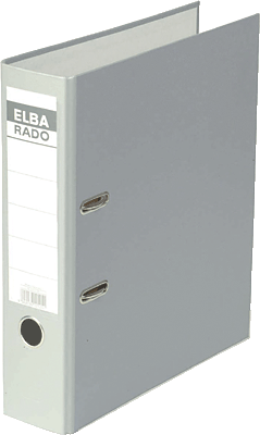 Elba Ordner rado-Lux Brillant/10417GR für DIN A4 grau