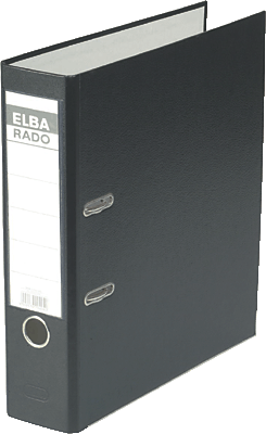 Elba Ordner rado-Lux Brillant/10417SW für DIN A4 schwarz