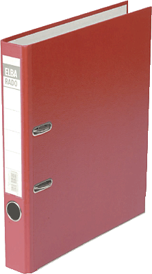 Elba Ordner rado-Lux Brillant/10414RO für DIN A4 rot