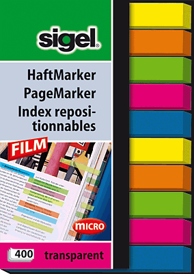Sigel Haftmarker Film/HN617 50x75 mm Inh.400 BL
