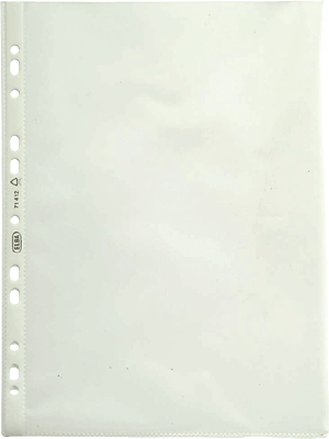 Elba Prospekthüllen/71412FL DIN A4 transparent PP, geprägt 120 my Inh.100