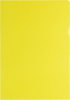 Elba Sichthülle A4 gelb/76442GB für DIN A4 PVC Hartfolie 150my Inh.25