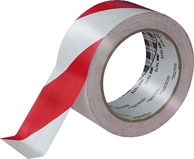 Signalklebeband rot / weiß/2165 50mm x 66m rot/weiß Rot - Weiß