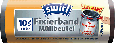 Swirl Müllbeutel/4006508183197 10 l Fixierband Inh.15