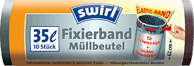 Swirl Müllbeutel/4006508174188 35 l Fixierband Inh.10