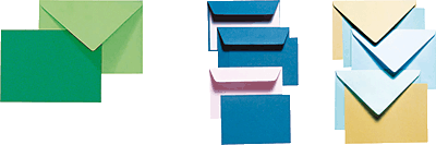 Clairefontaine PPP Doppelkarten DL/12539C blau 210 g/qm Inh.25