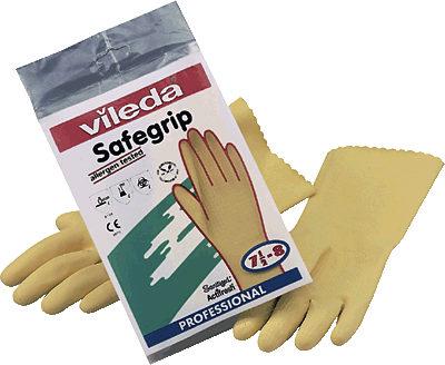 Vileda Handschuhe Safegrip/91550 M Gelb