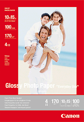 Canon Fotopapier GP-501/0775B003 10x15 cm weiß 170 g/qm Inh.100