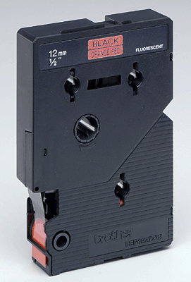 Brother Schriftbandkassetten TC/TCB01 12mm sig. orange/schw.