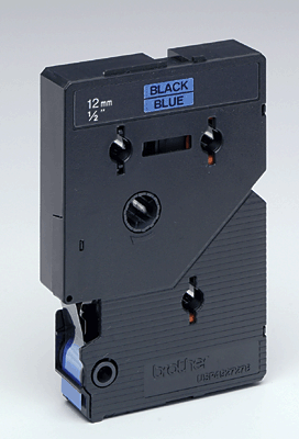 Brother Schriftbandkassetten TC/TC501 12mm blau/schwarz