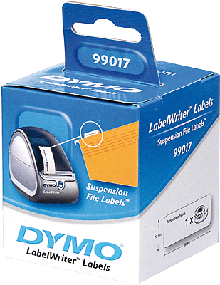 Dymo LabelWriter-Etiketten/S0722460 50 x 12 mm weiß Hängeablage-Etiketten Inh.220