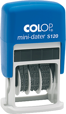 Colop Datumstempel MiniDater S 120/1452000200 19 x 4 mm Kissen schwarz Mini-Dater S120