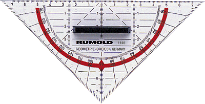 Rumold TZ- und Geometriedreieck/1146 16,0 cm Kunststoff
