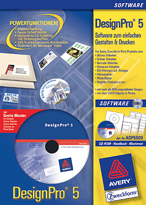 Avery Zweckform Design-Print-Software/ADP5000