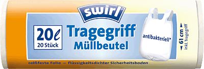 Swirl Müllbeutel, antibaketeriell/4006508122066 20 l Inh.20