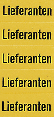 Inhaltsschilder Selbstklebend/05897 Lieferanten Inh.100