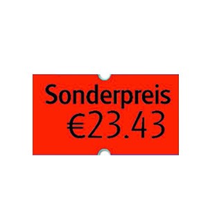 Etiketten für Preis-/Warenauszeichner "Sonderpreis", rot