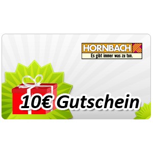 Hornbach Gutschein über 10 Euro
