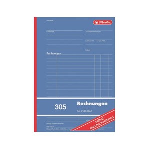 Herlitz Formularbuch "Rechnung", 2x40 Blatt