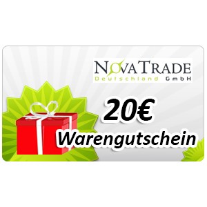 Warengutschein Kooperationspartner NovaTrade GmbH a 20€ 