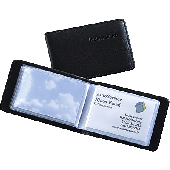 Sigel Visitenkartenbox/VZ170 90 x 58 mm schwarz, matt Lederoptik, für 40 Karten