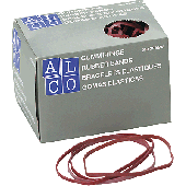 Alco Gummibänder im Karton/755 130x4 mm rot Inh.500 g