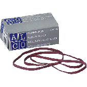 Alco Gummibänder im Karton/752 150x 4 mm rot Inh.50 g