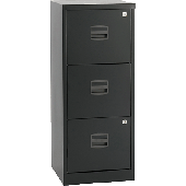 Büroschubladenschrank/PFA3F433 H1015xB413xT400 mm schwarz