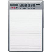 Ecobra Alu-Schreibplatte mit Solarrechner/788249 L340xB230xH20 mm
