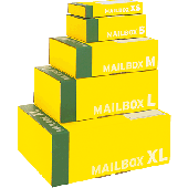 Smartboxpro Versandkarton MAIL-PACK XS/141310193 250 x 155 x 38mm gelb/anthrazit
