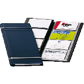 Durable Visitenkartenbuch VISIFIX/8581-07 250x118mm dunkelblau Softeinband Inh.für 96 Karten