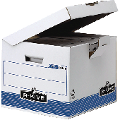 Fellowes Klappdeckelbox R-Kive Prima Kubus/0021601 B370xH293xT350 mm weiß/blau