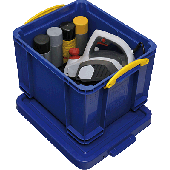 Really Usefull Box Aufbewahrungsbox/35B B390xH310xT480 mm blau m. Deckel Inh.35l