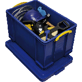 ReallyUseful Box Aufbewahrungs/84B B440xH380xT710 mm blau Inh.84 Liter
