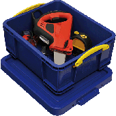 Really Usefull Box Aufbewahrungsbox/18B B390xH200xT480 mm blau m. Deckel Inh.18l