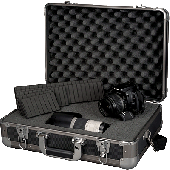 Alu-Multifunktions-Koffer mit Schaumstoffeinlage/45132 ca. 46 x 33 x 16 cm schwarz Aluminium 3000 g