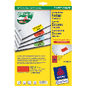 Avery Zweckform InkJet + Laser + Kopier-Etiketten/L6038-20 45,7 x 21,2 mm rot Inh.960