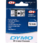 Dymo Schriftbänder D1/S0720500 schwarz/transparent. 12 mm x 7 mm