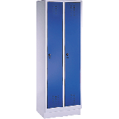 EVOLO Garderobenschrank/48020-20-7035 H180xB61xT50 cm lichtgrau/blau