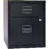 Light Büroschubladenschrank/PFAM1S1F433 H521xB413xT400 mm schwarz