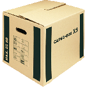 Smartboxpro Umzugskartons/118135122 455x380x345 mm braun/grün 465x347x400 mm