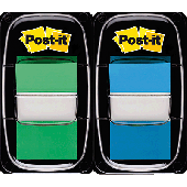 Post-it Index Set/I680-GB2 25,4x43,2 mm grün/blau Inh.2x50