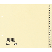 Bene Ordnerregister A-Z/93418 DIN A4  chamois 180 g Inh.24 Blatt