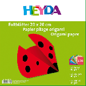Heyda Faltblätter/204875520 20x20 cm sortiert 60 g/qm Inh.100 Blatt
