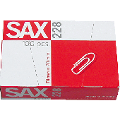 Sax Briefklammern/I-228-00 20 mm Inh.100