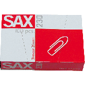 Sax Briefklammern/I-230 26 mm Inh.100