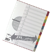 Pagna Kartonregister in Überbreite/32007-20 farbig 12-teilig